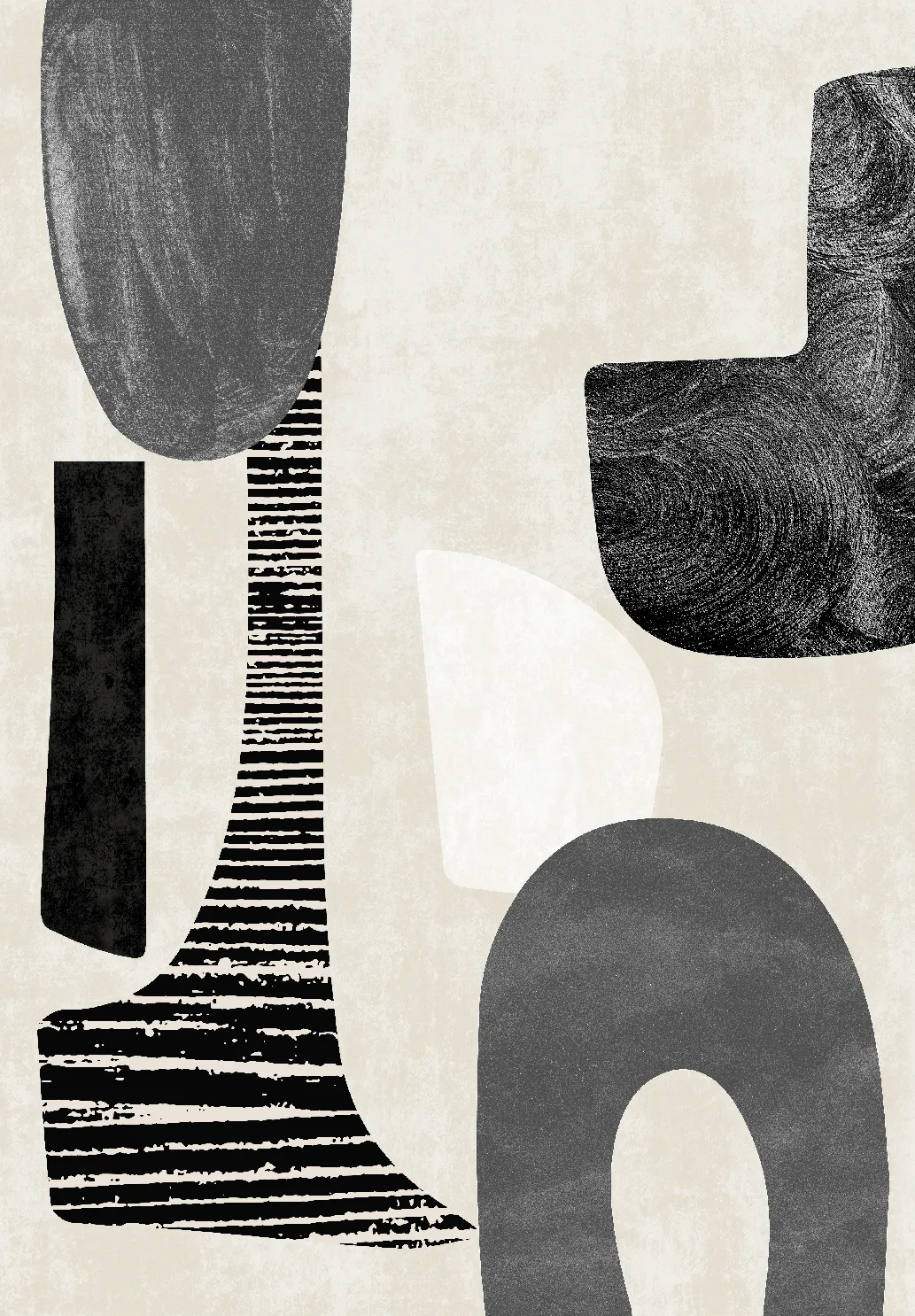 Wilton-tæppe - Suki (beige/sort)