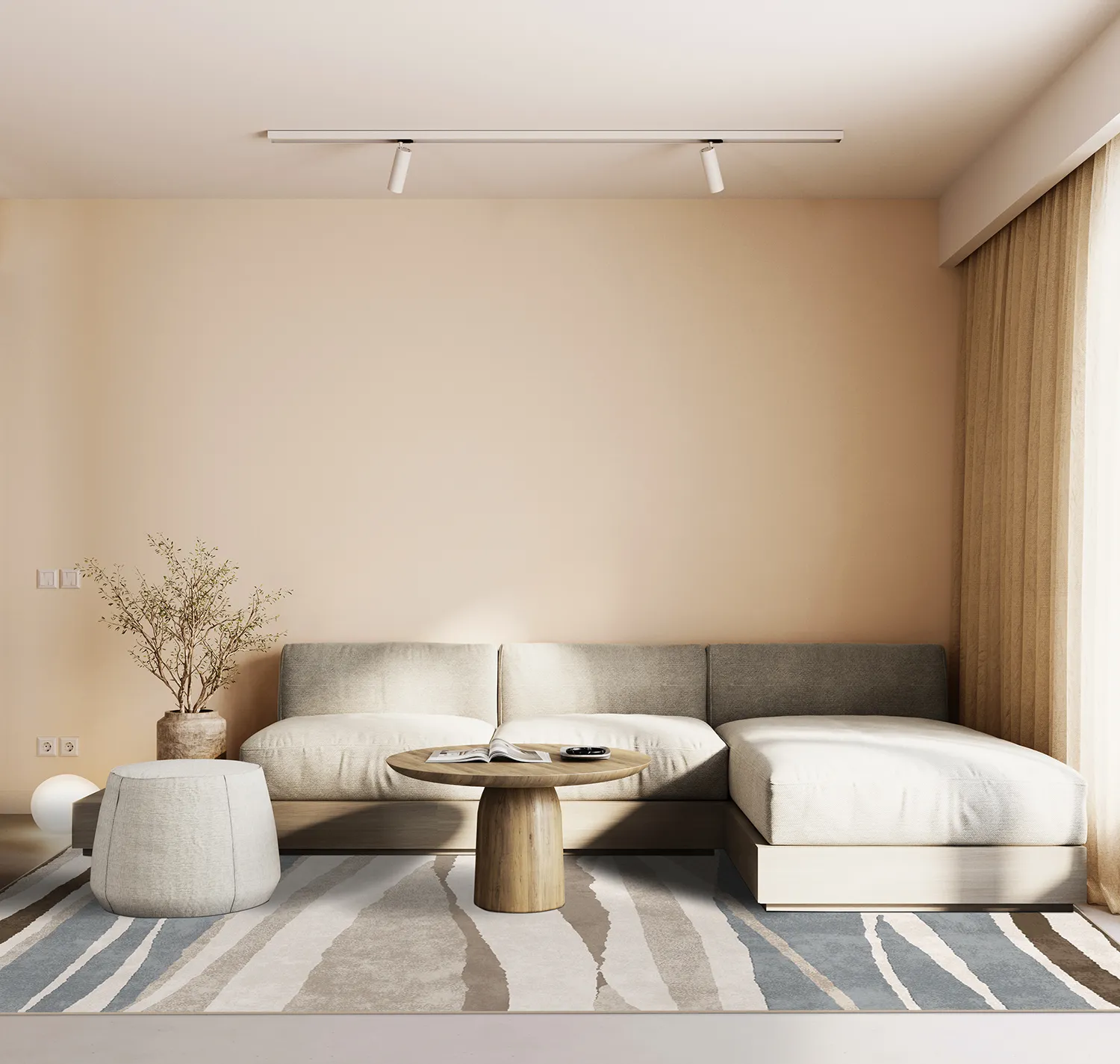 Wilton-tæppe - Effie (beige/multi)