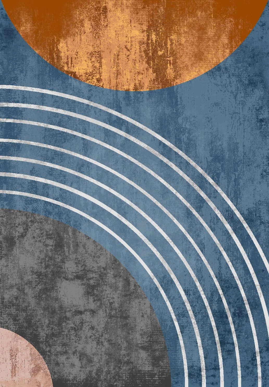 Wilton-tæppe - Trixie (blå/multi)