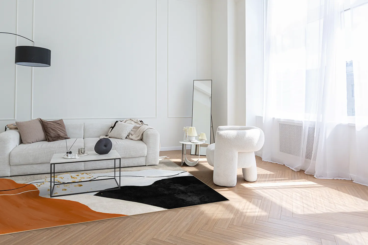 Wilton-tæppe - Verity (orange/multi)