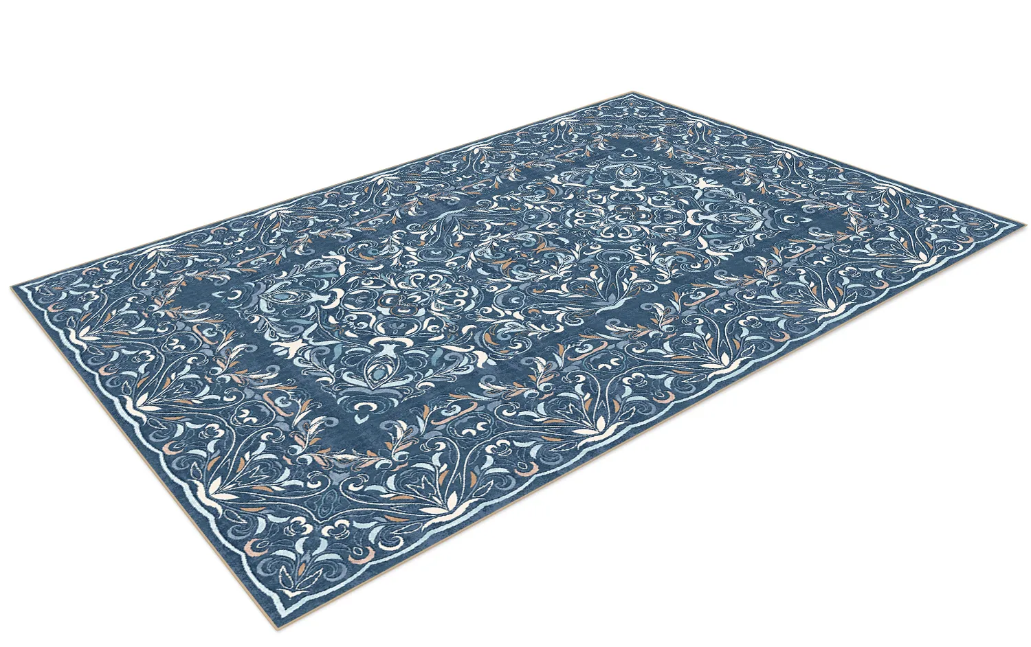 Wilton-tæppe - Cordelia (blå)