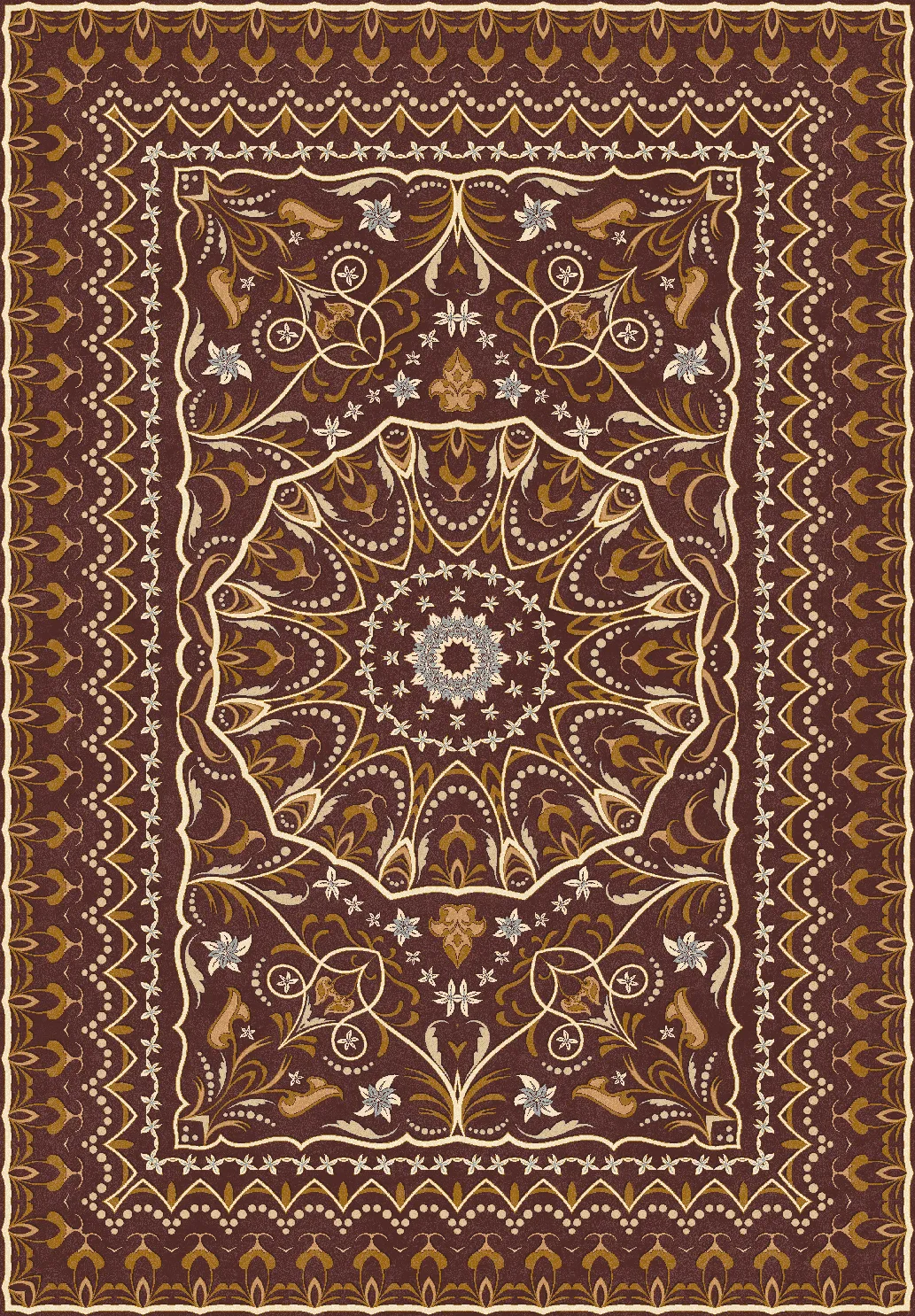 Wilton-tæppe - Frankie (brun)