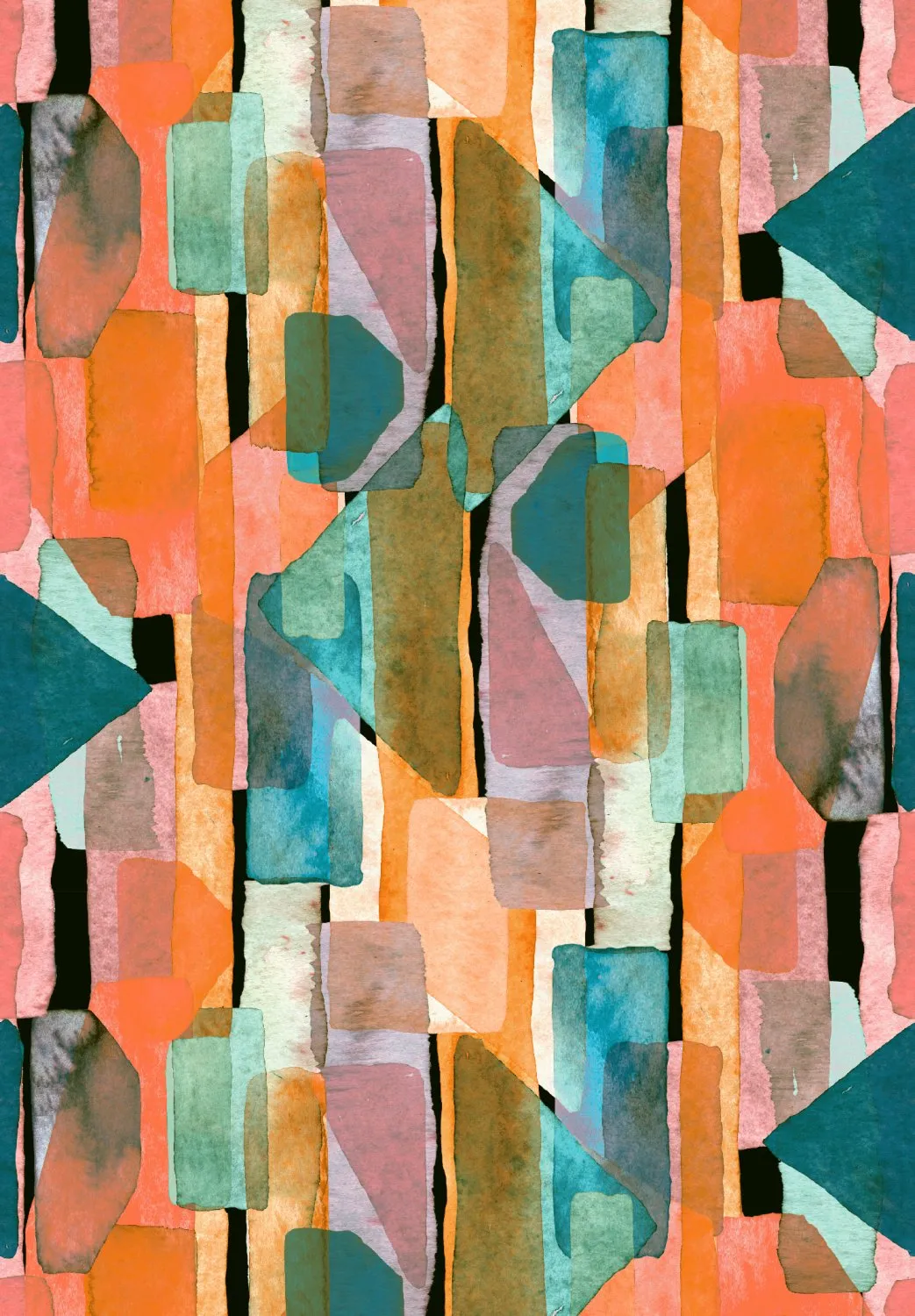 Wilton-tæppe - Salome (orange/multi)