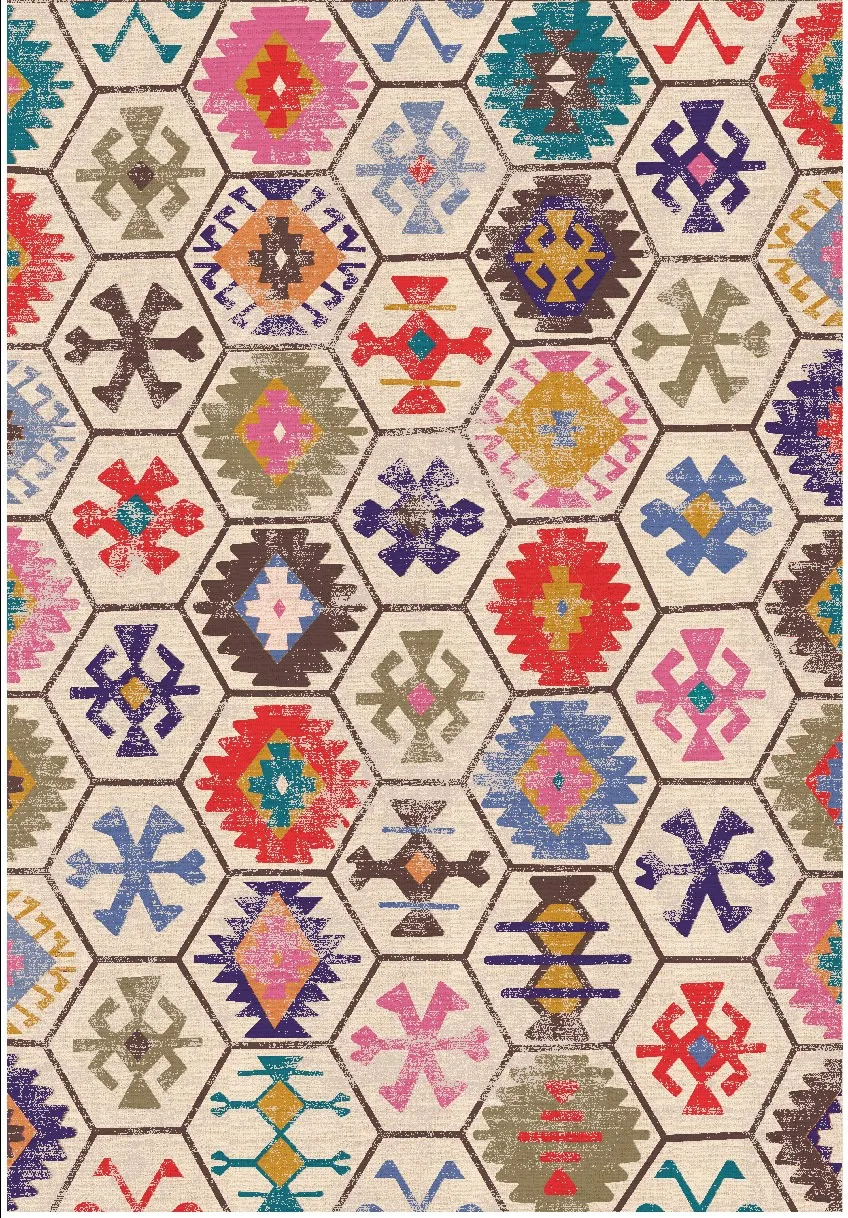 Wilton-tæppe - Kulu (multi)