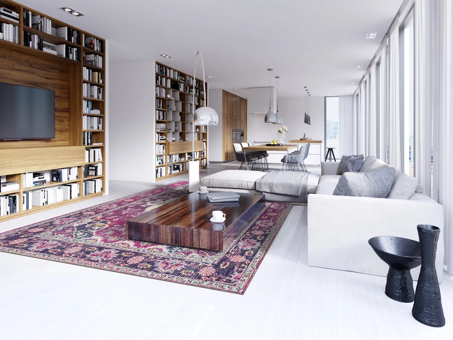 Wilton-tæppe - Siliana (lyserød)