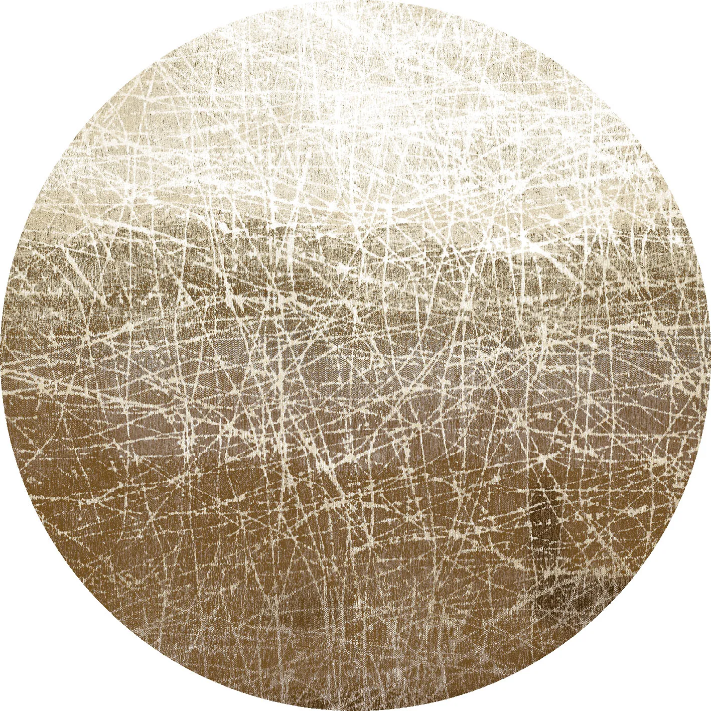 Rundt tæppe - Jervis (beige)