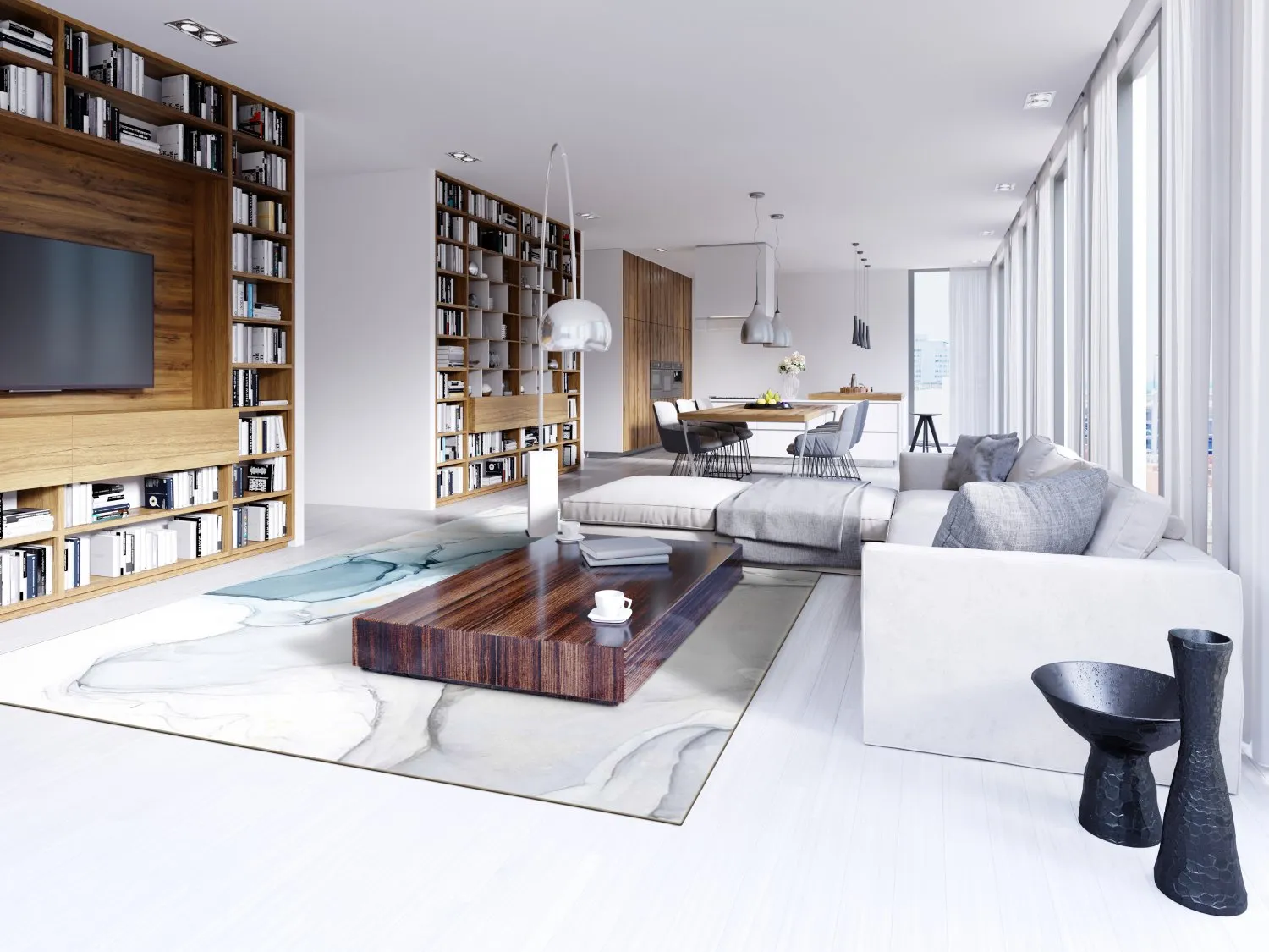 Wilton-tæppe - Koloa (blå)