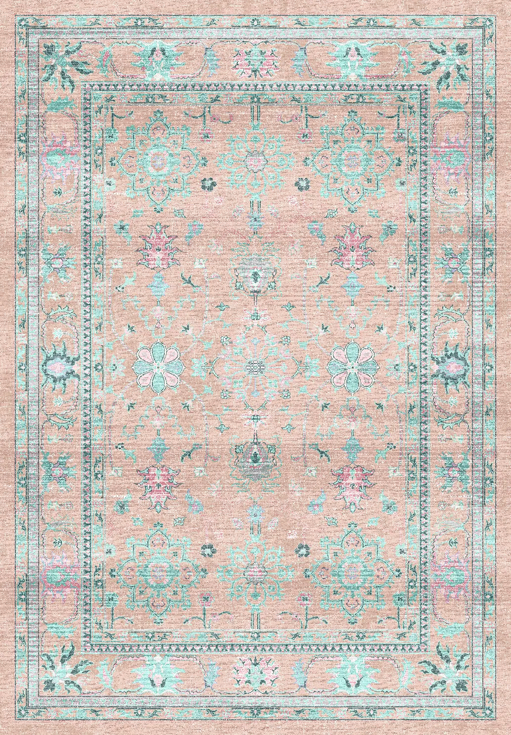 Wilton-tæppe - Livley (lyserød)