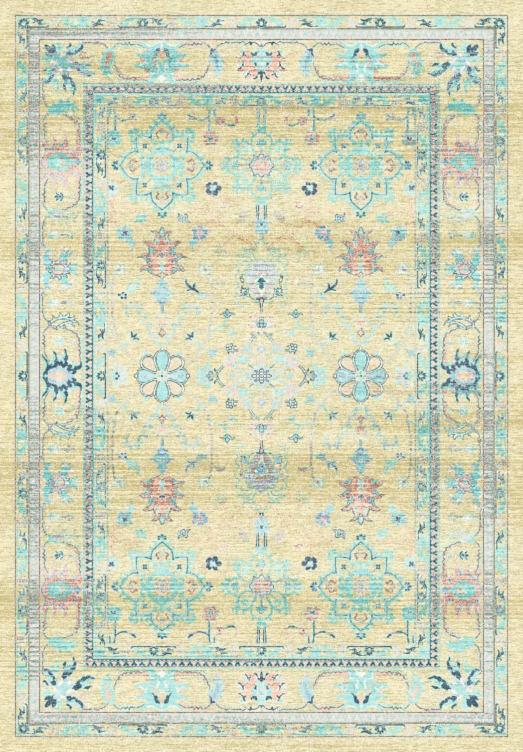 Wilton-tæppe - Livley (gul)