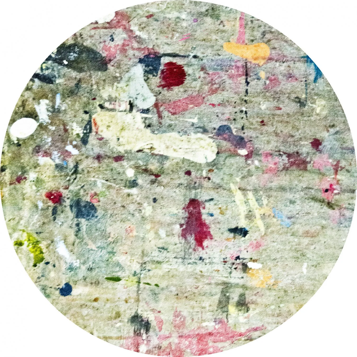 Rundt tæppe - Satriano (grå/multi)