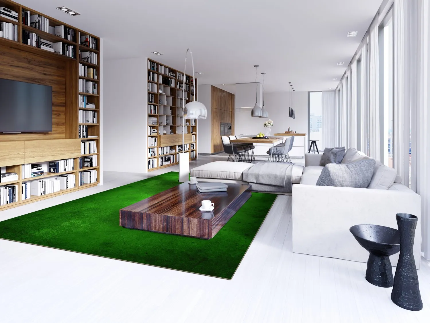 Wilton-tæppe - Anzio (grøn)