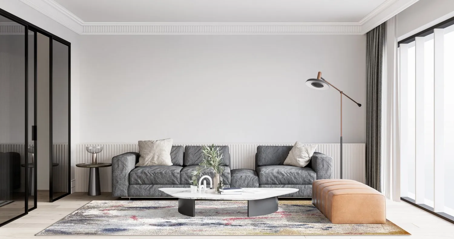 Wilton-tæppe - Laurito (grå/beige/multi)