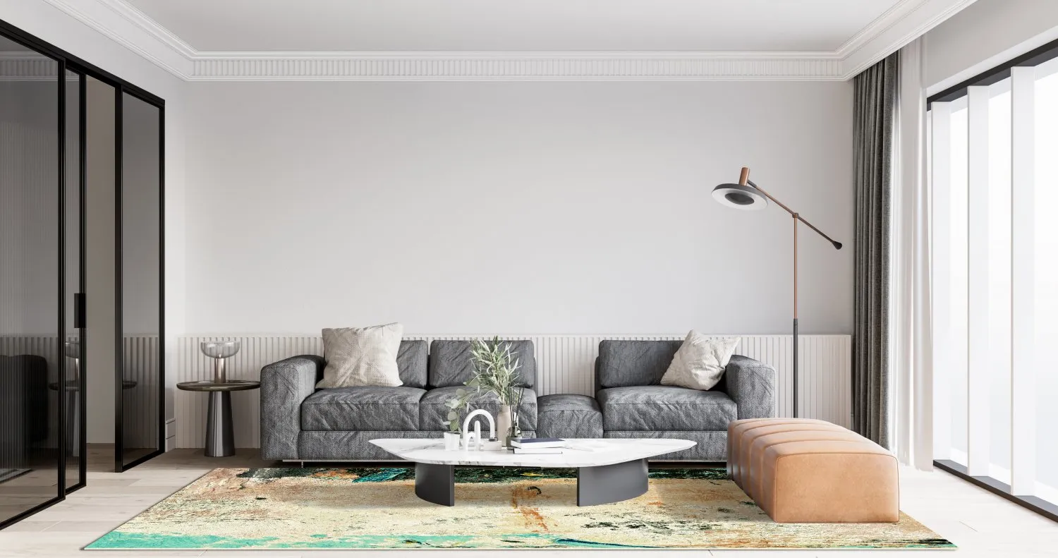 Wilton-tæppe - Tempes (beige/multi)