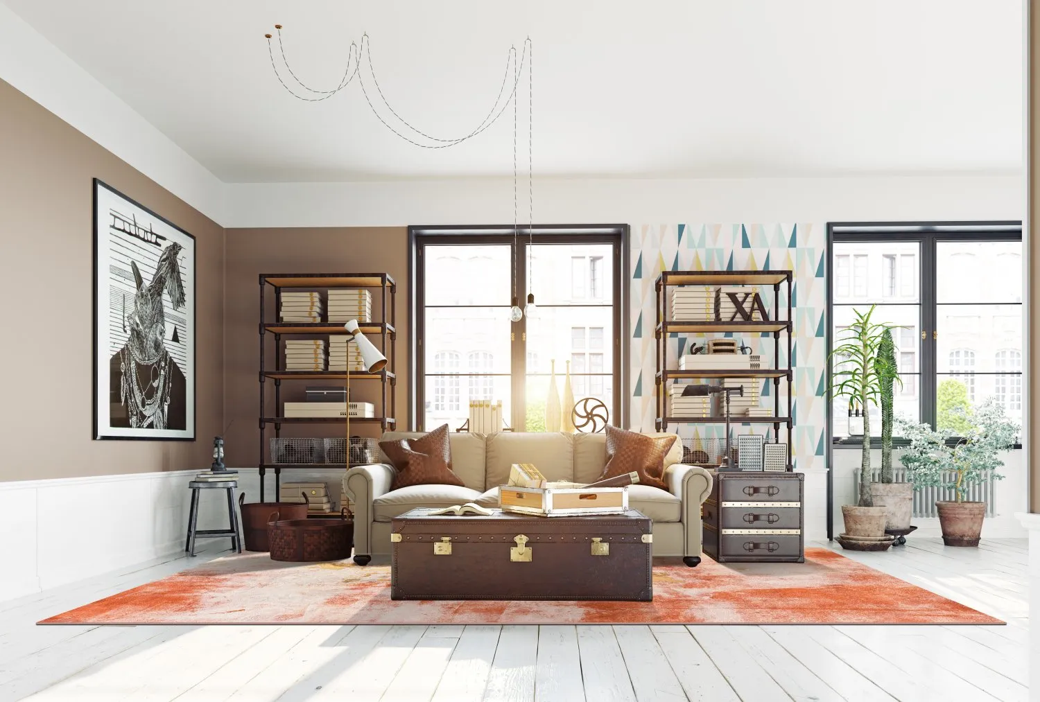 Wilton-tæppe - Periana (lyserød/multi)