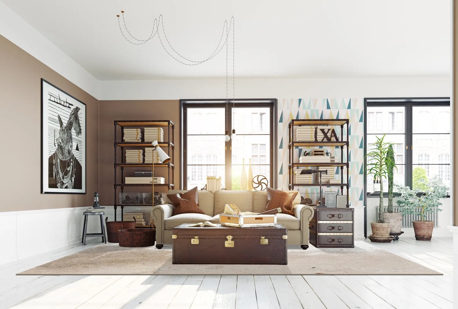 Wilton-tæppe - Bornos (grå/beige)