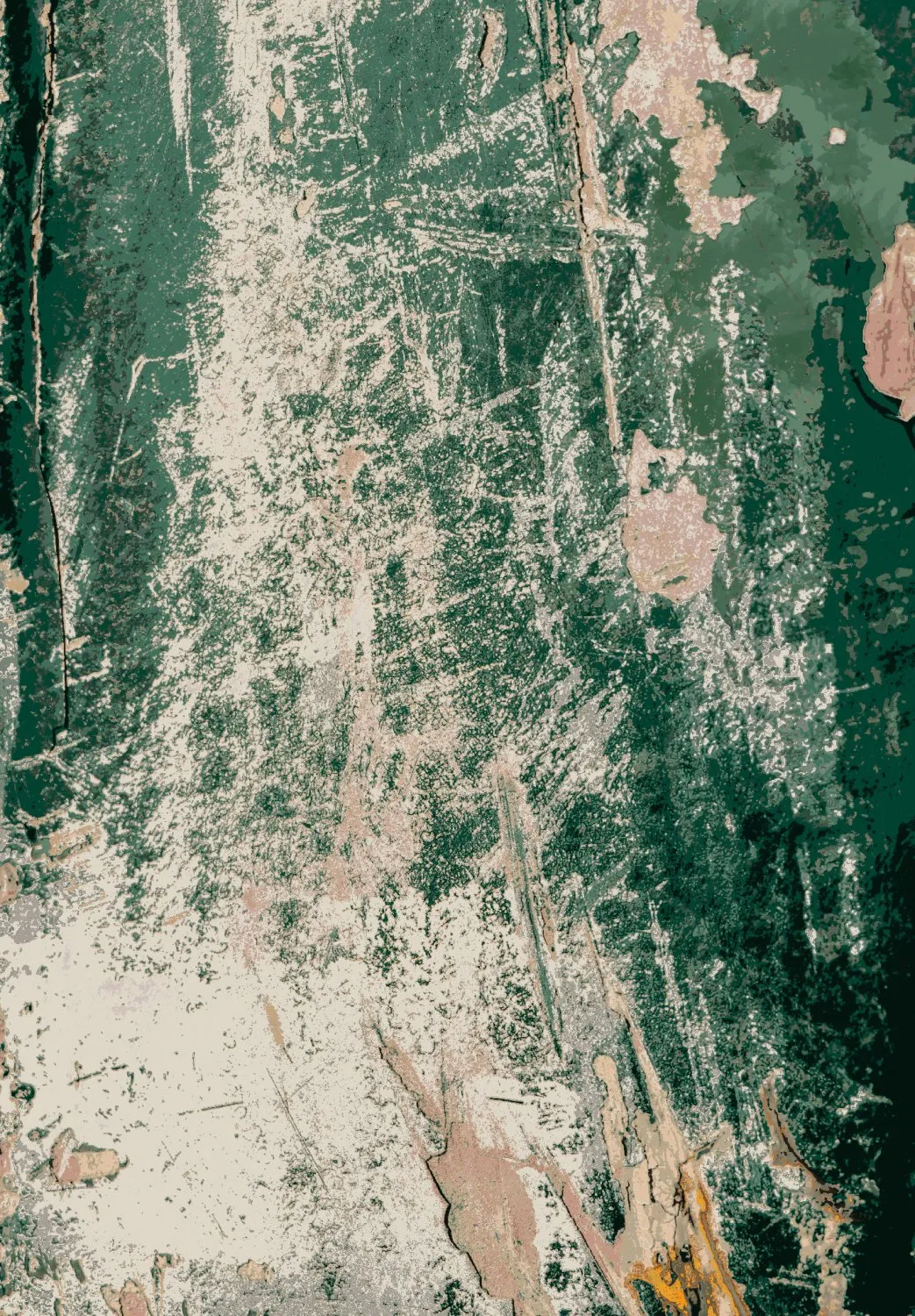 Wilton-tæppe - Tamalous (beige/grøn)