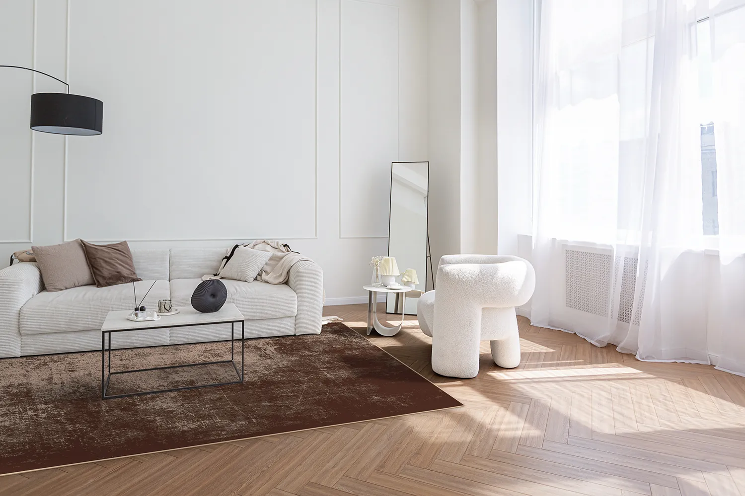 Wilton-tæppe - Lynton (mørkebrun)