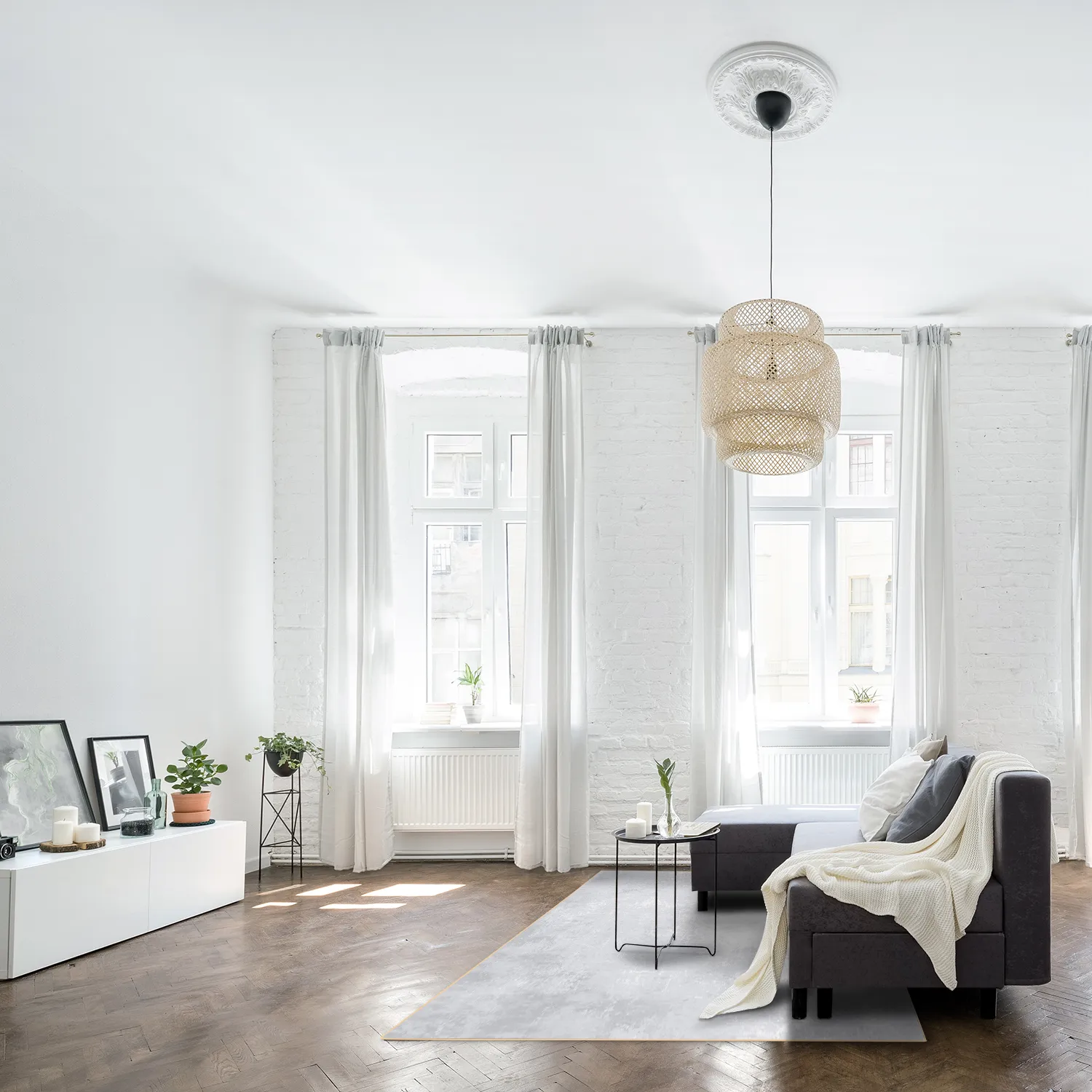 Wilton-tæppe - Lynton (lysegrå)