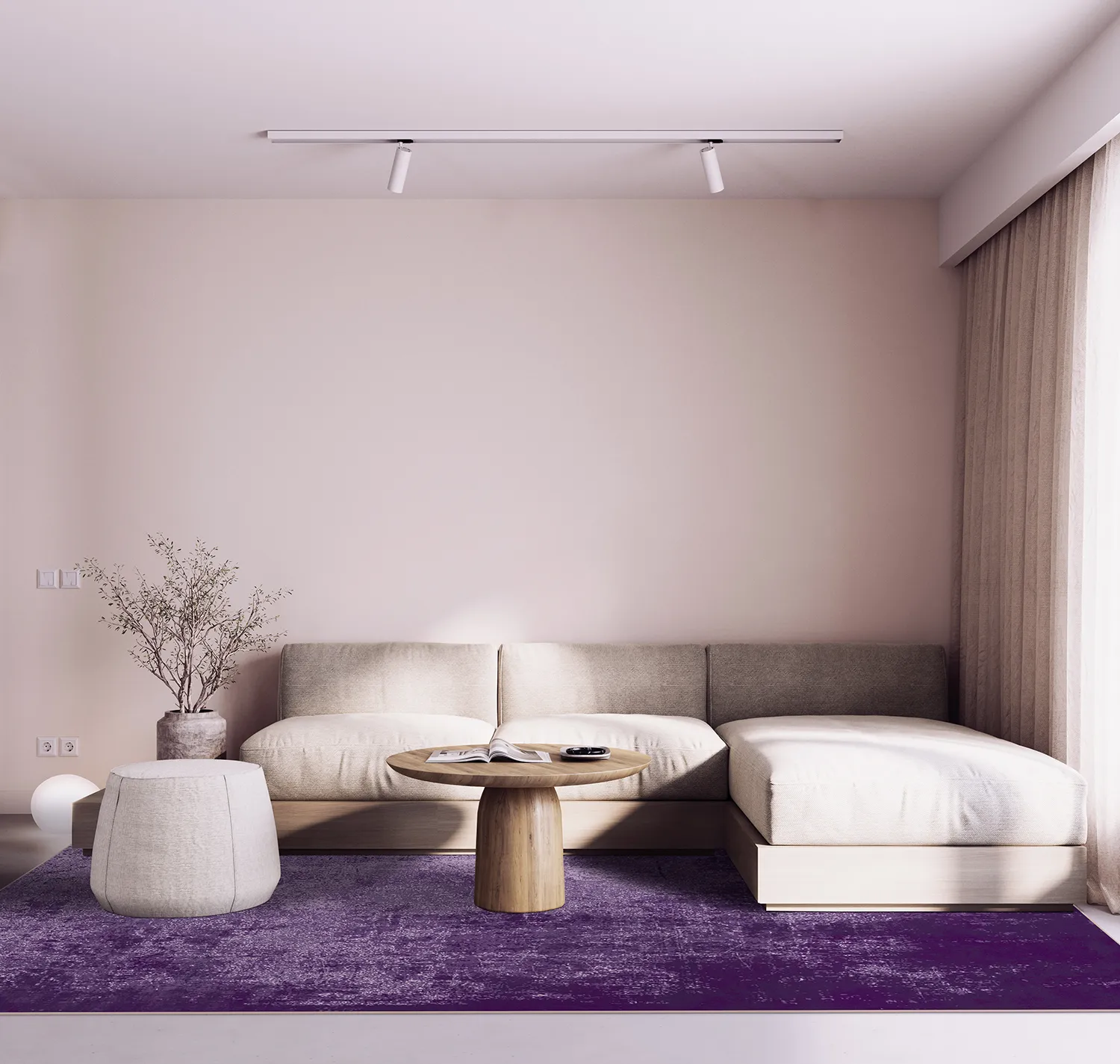 Wilton-tæppe - Lynton (lilla)