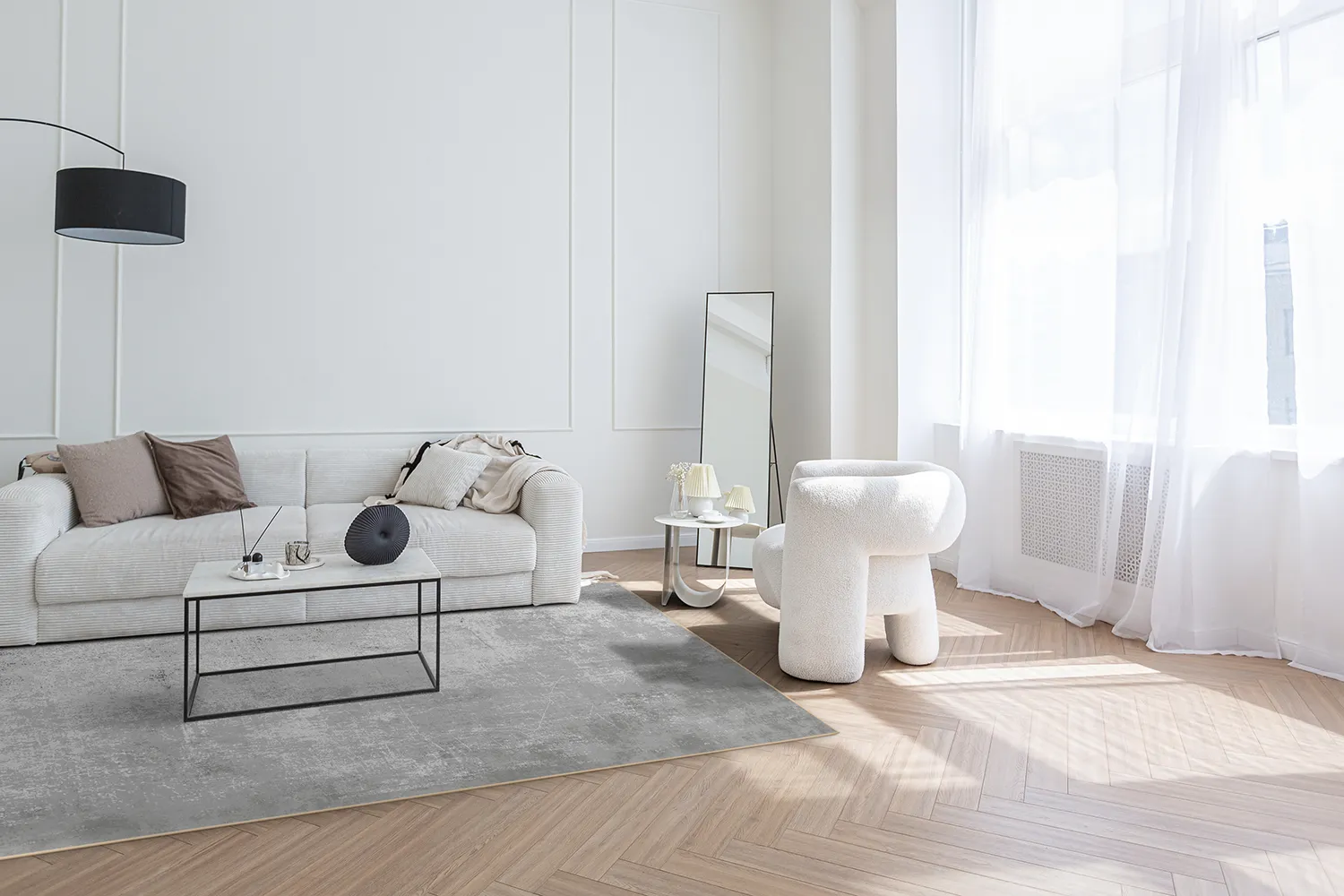 Wilton-tæppe - Lynton (grå)