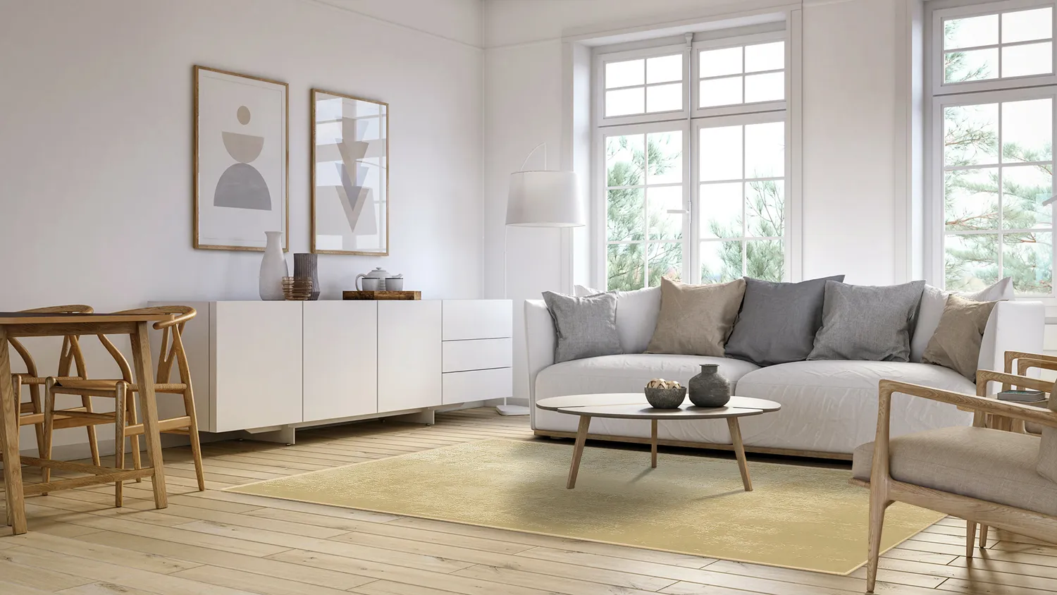 Wilton-tæppe - Lynton (guld)