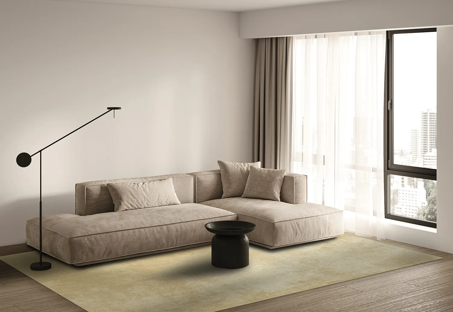 Wilton-tæppe - Lynton (guld)