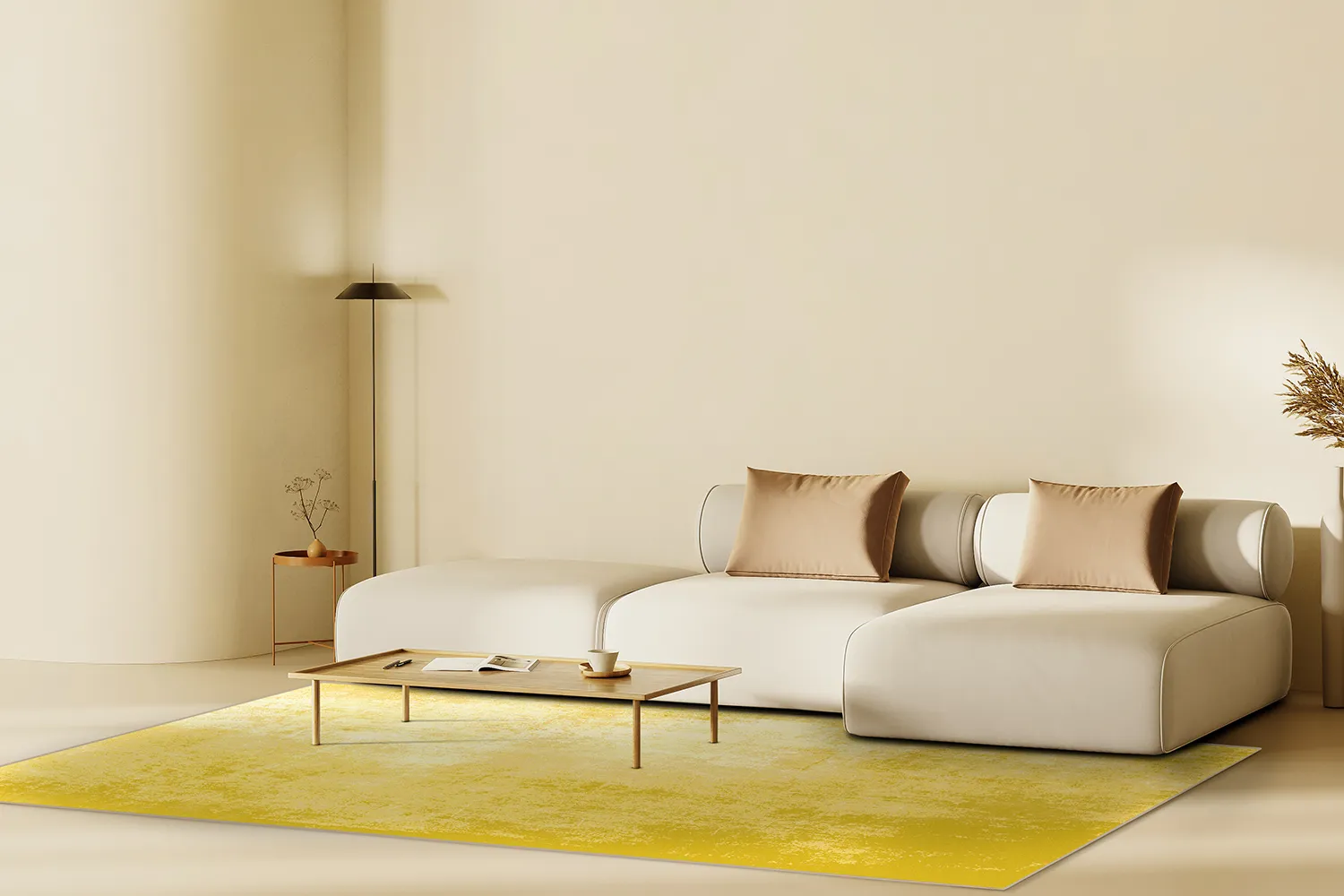 Wilton-tæppe - Lynton (gul)