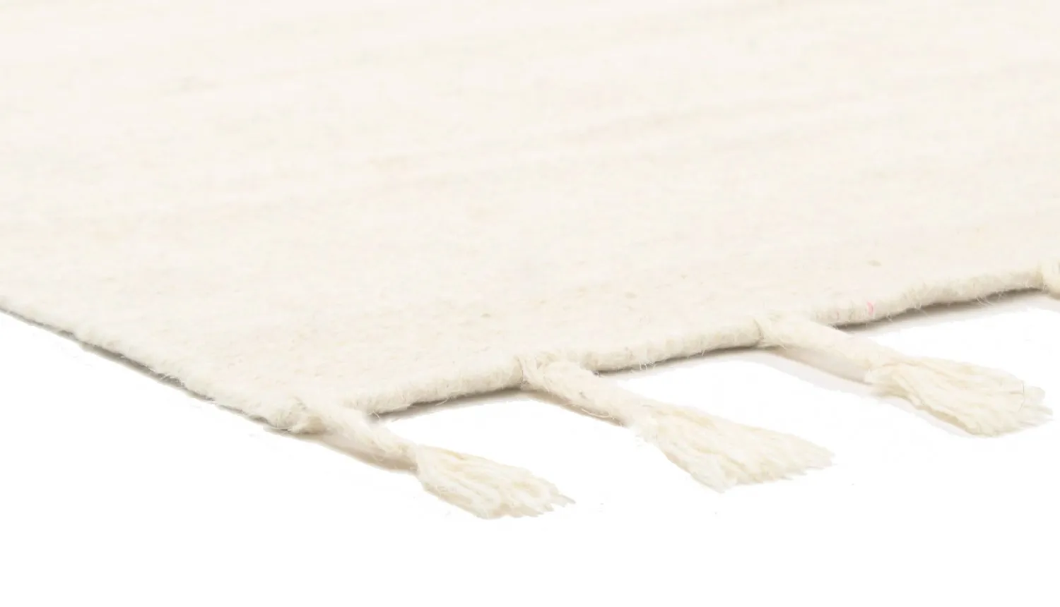 Uldtæppe - Malana (hvid)