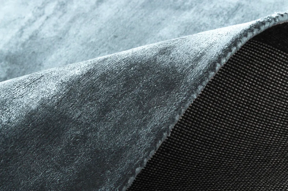 Viscose-tæppe - Jodhpur Special Luxury Edition (blå/grå)