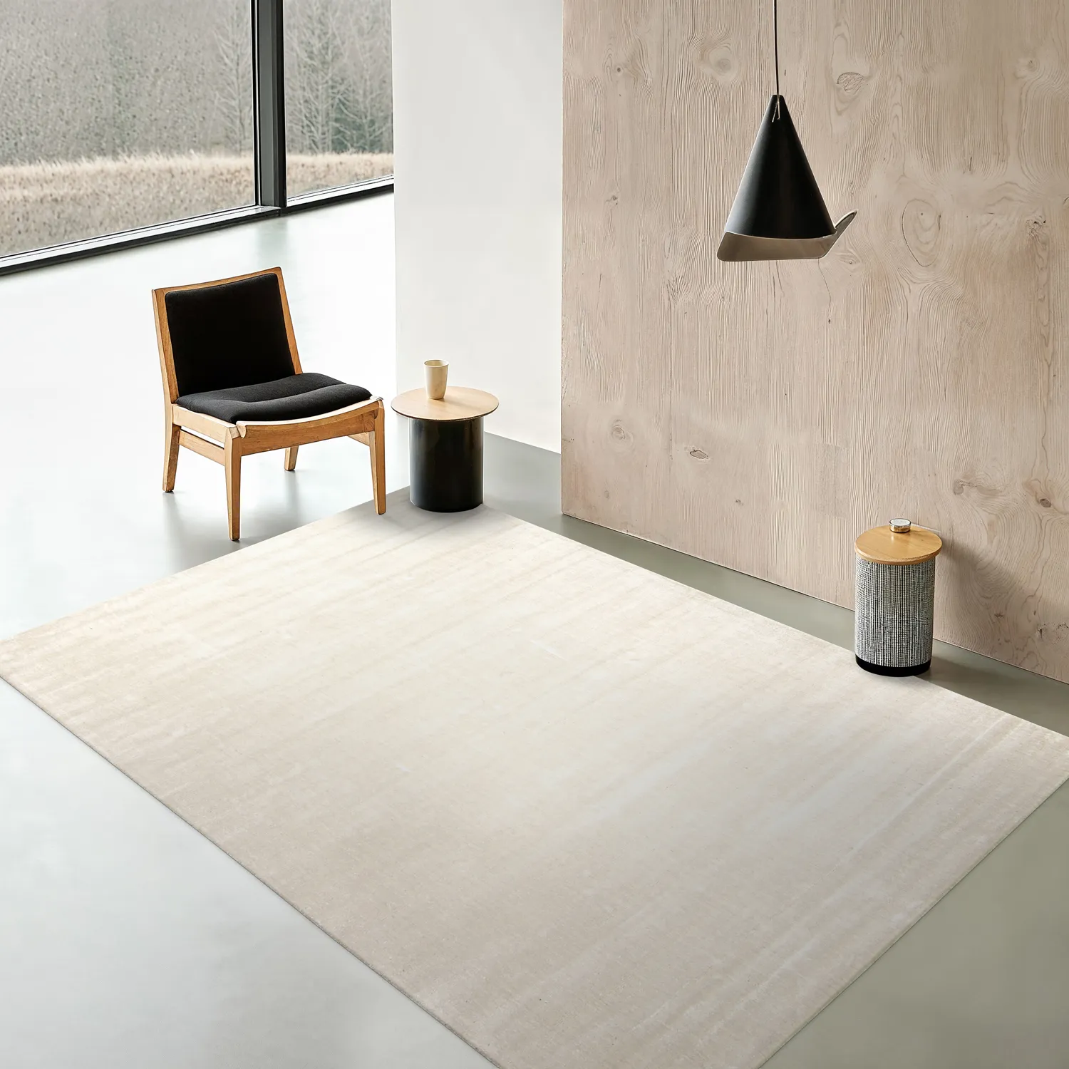 Recycled PET with viscose look (offwhite)