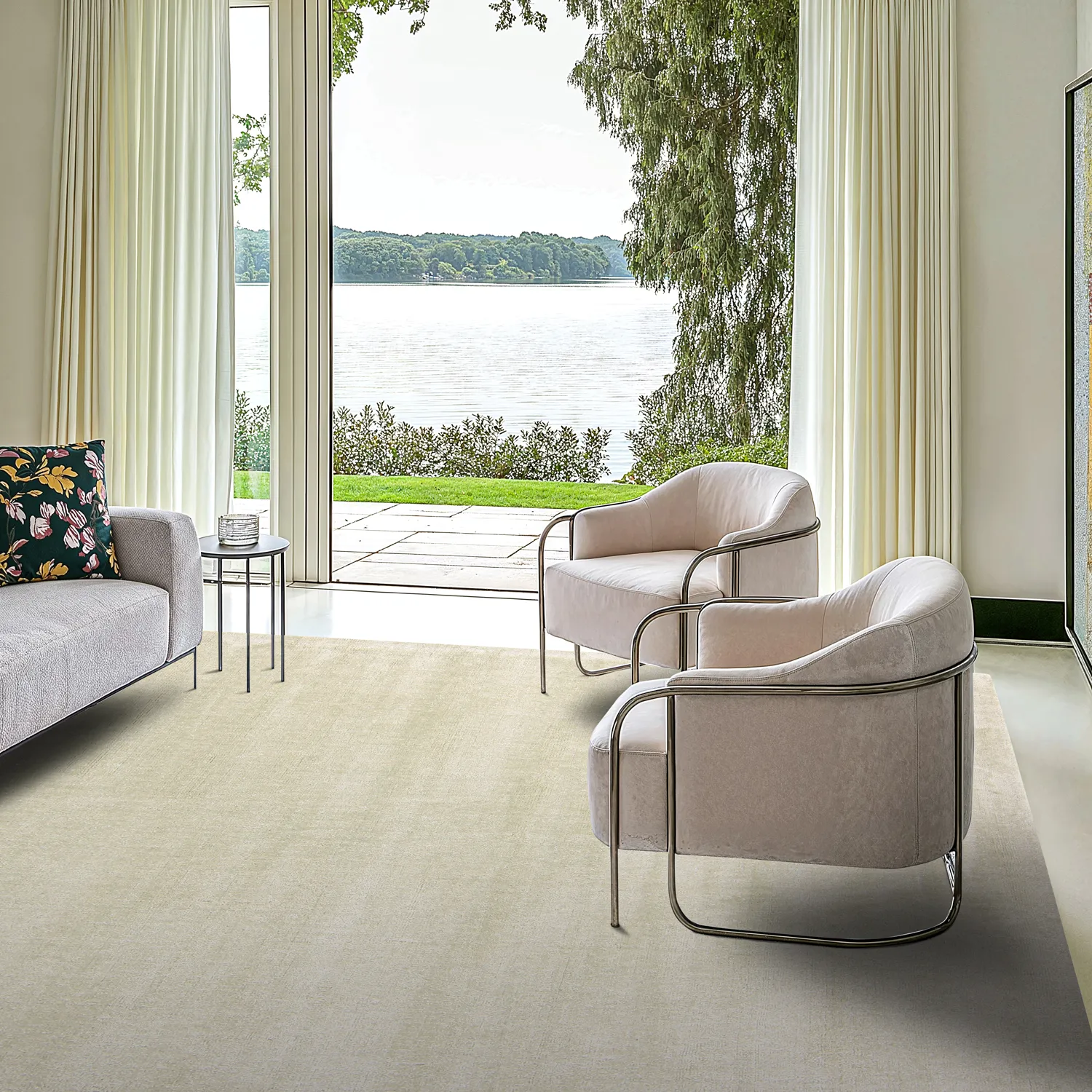 Recycled PET with viscose look (mint)