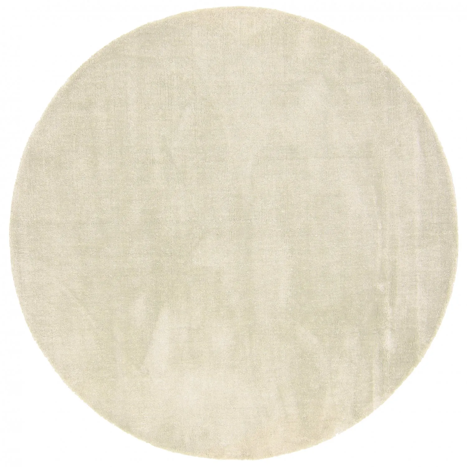 Rundt tæppe - Recycled PET with viscose look (mint)