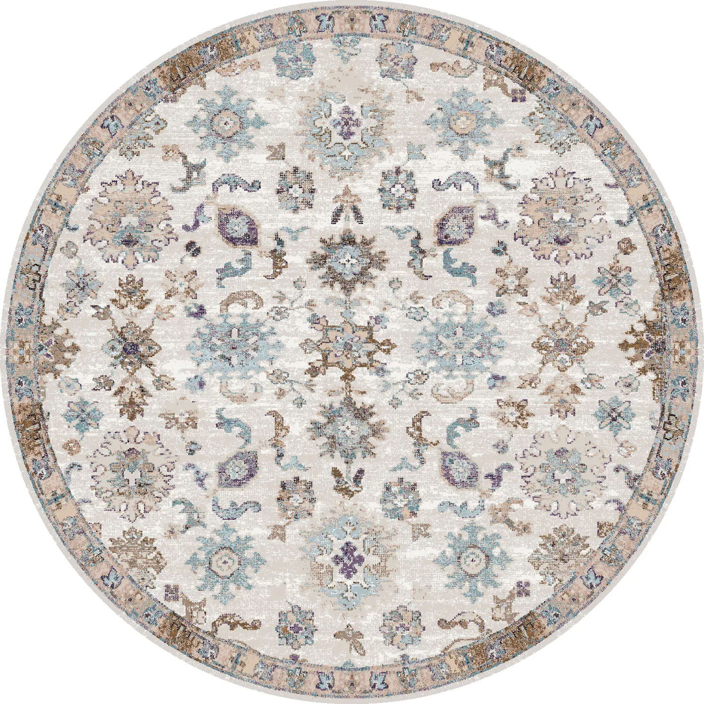 Runde tæpper - Eden (multi)