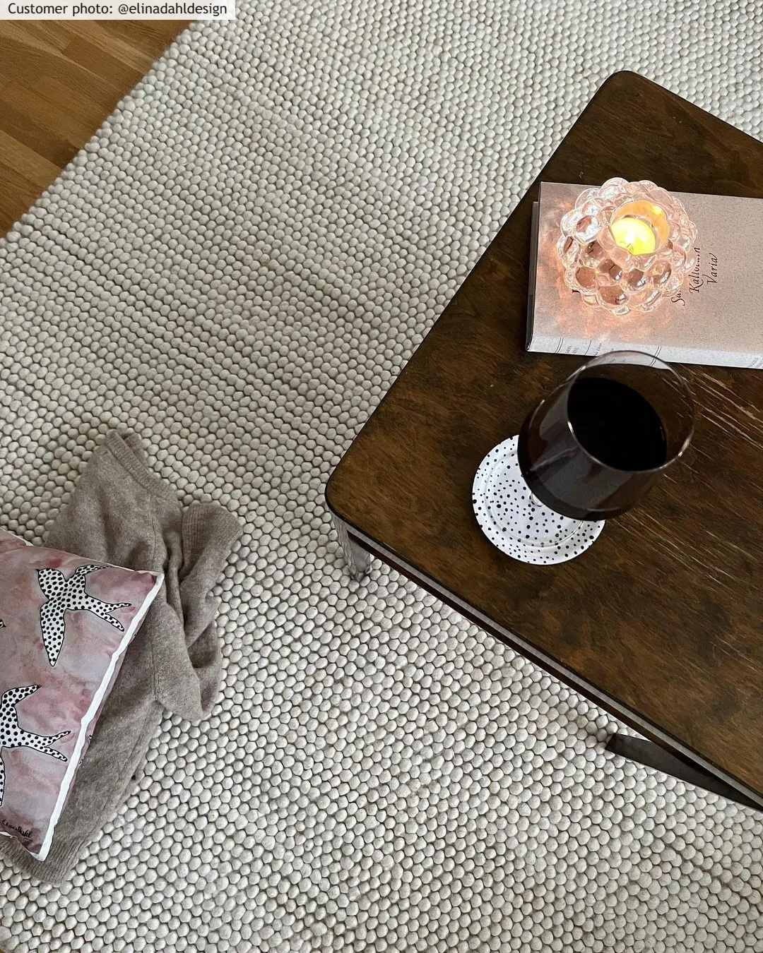 Uldtæppe - Avafors Wool Bubble (beige)