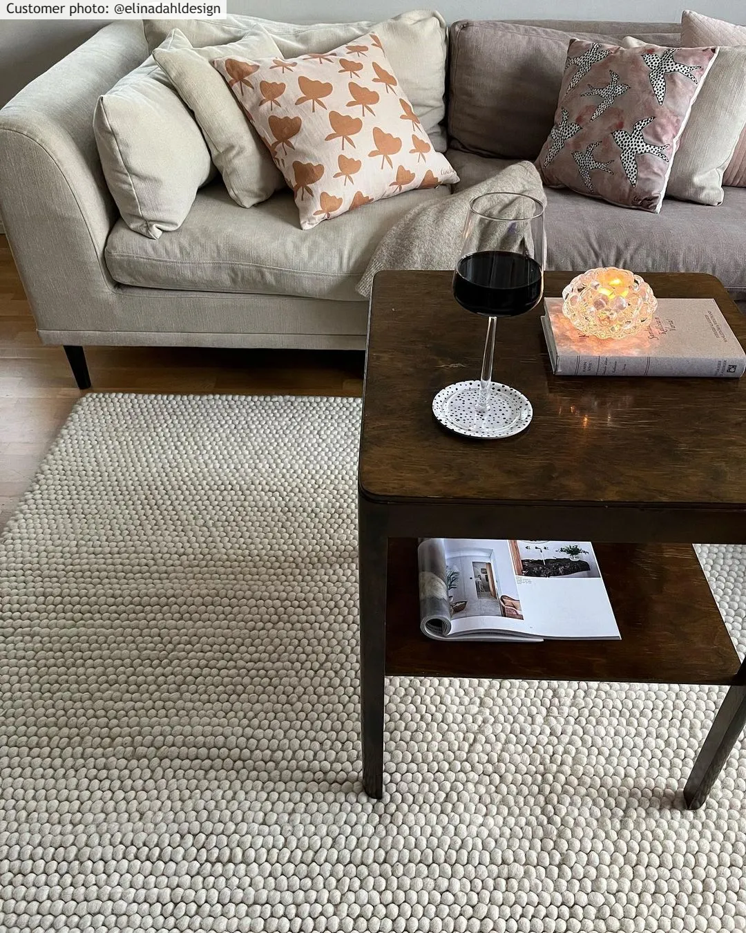 Uldtæppe - Avafors Wool Bubble (beige)