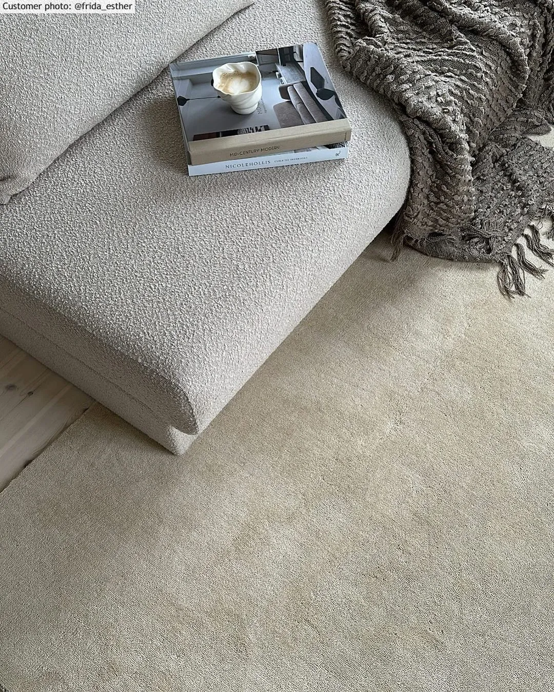 Uldtæppe - Ella (creme)