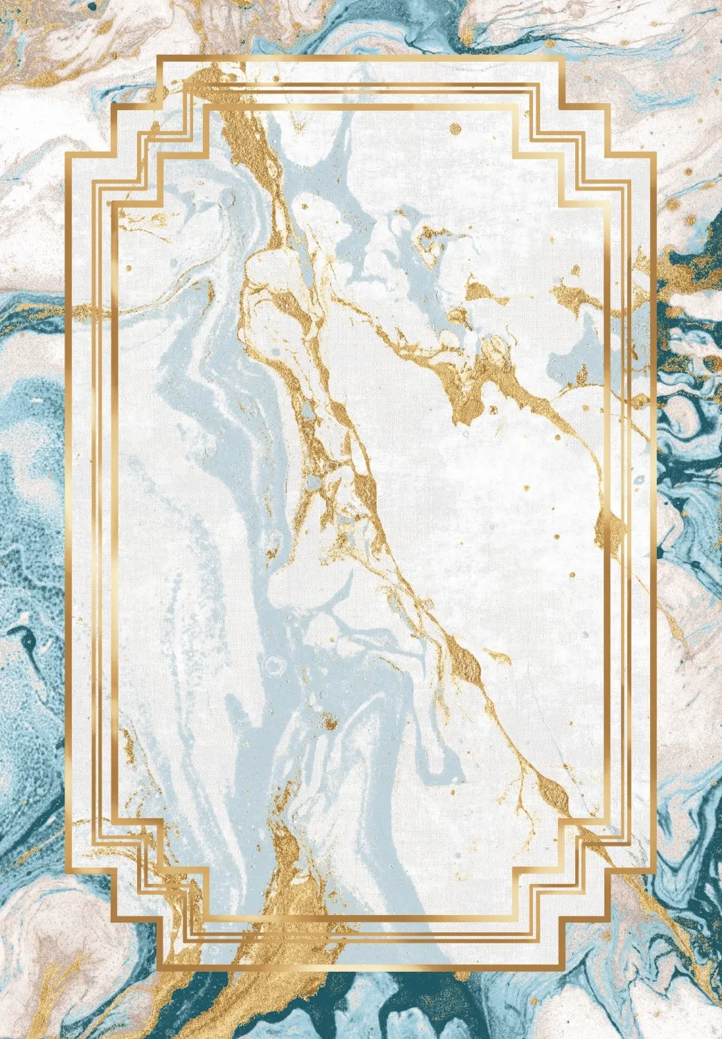 Wilton-tæppe - Emery (blå)