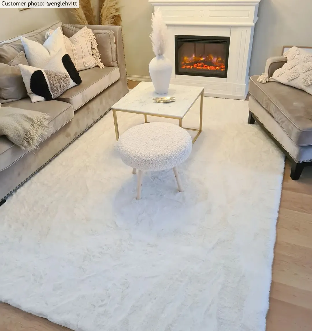 Ryatæpper - Cloud Super Soft (hvid)