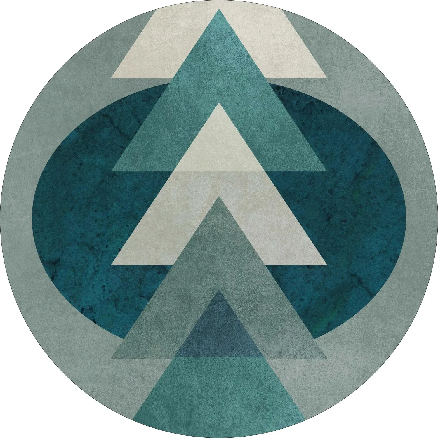 Rundt tæppe - Amares (multi)