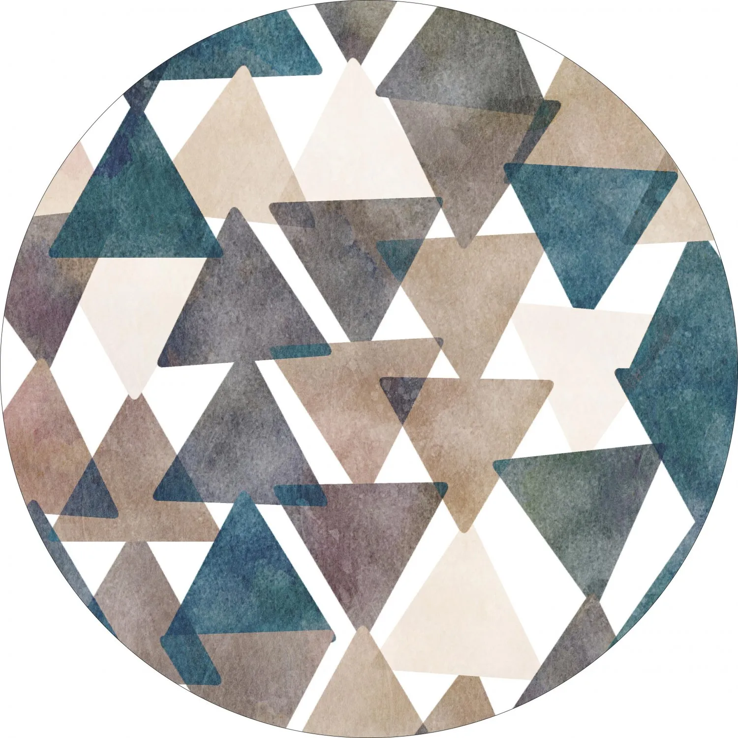 Rundt tæppe - Branco (multi)