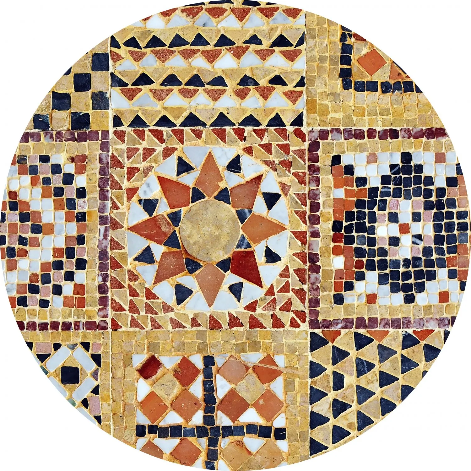 Rundt tæppe - Bosa (multi)