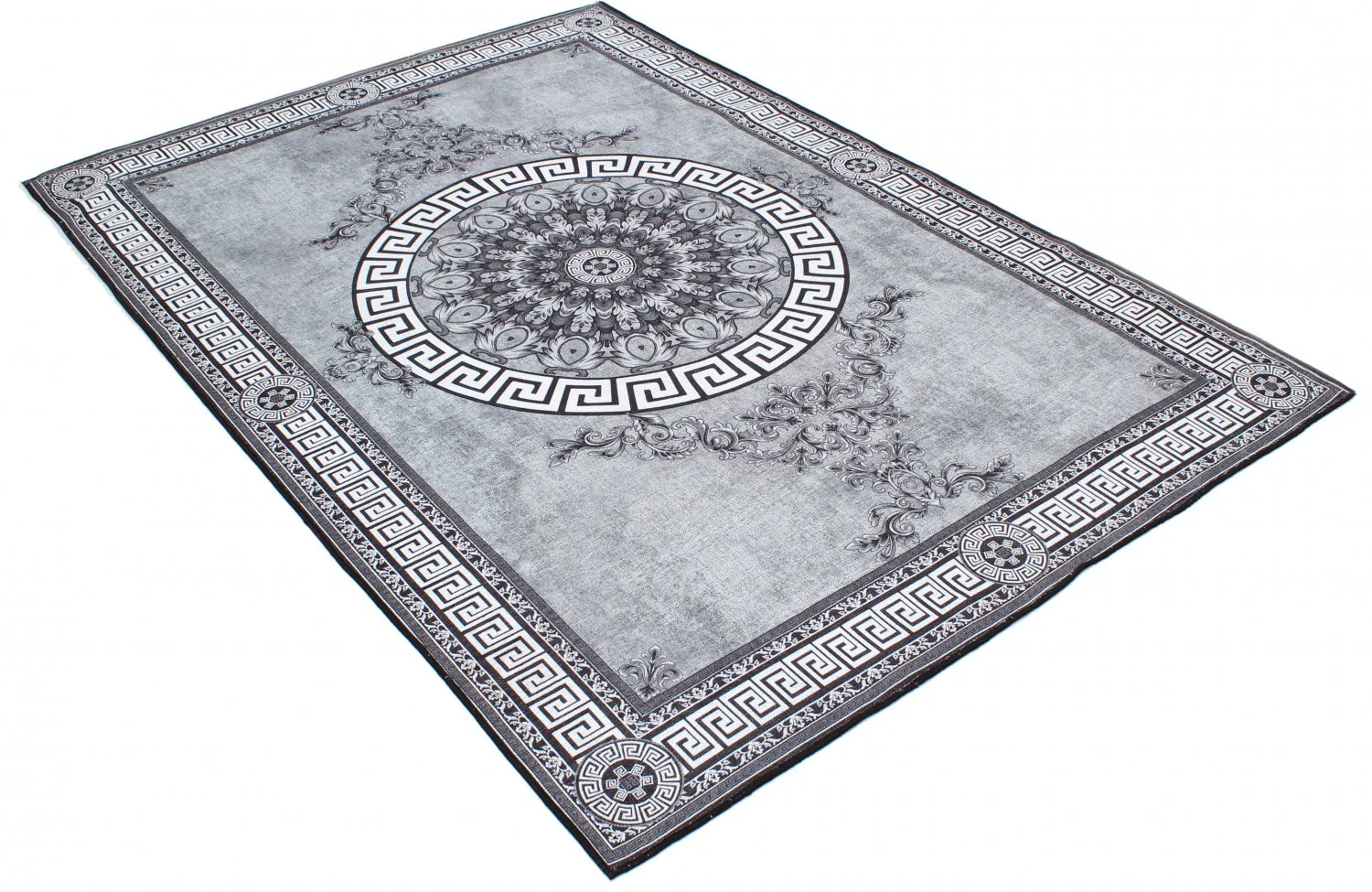 Wilton-tæppe - Amer (sort/hvid)