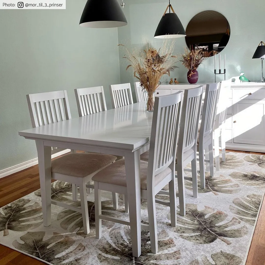 Wilton-tæppe - Falling Leaves (grøn)