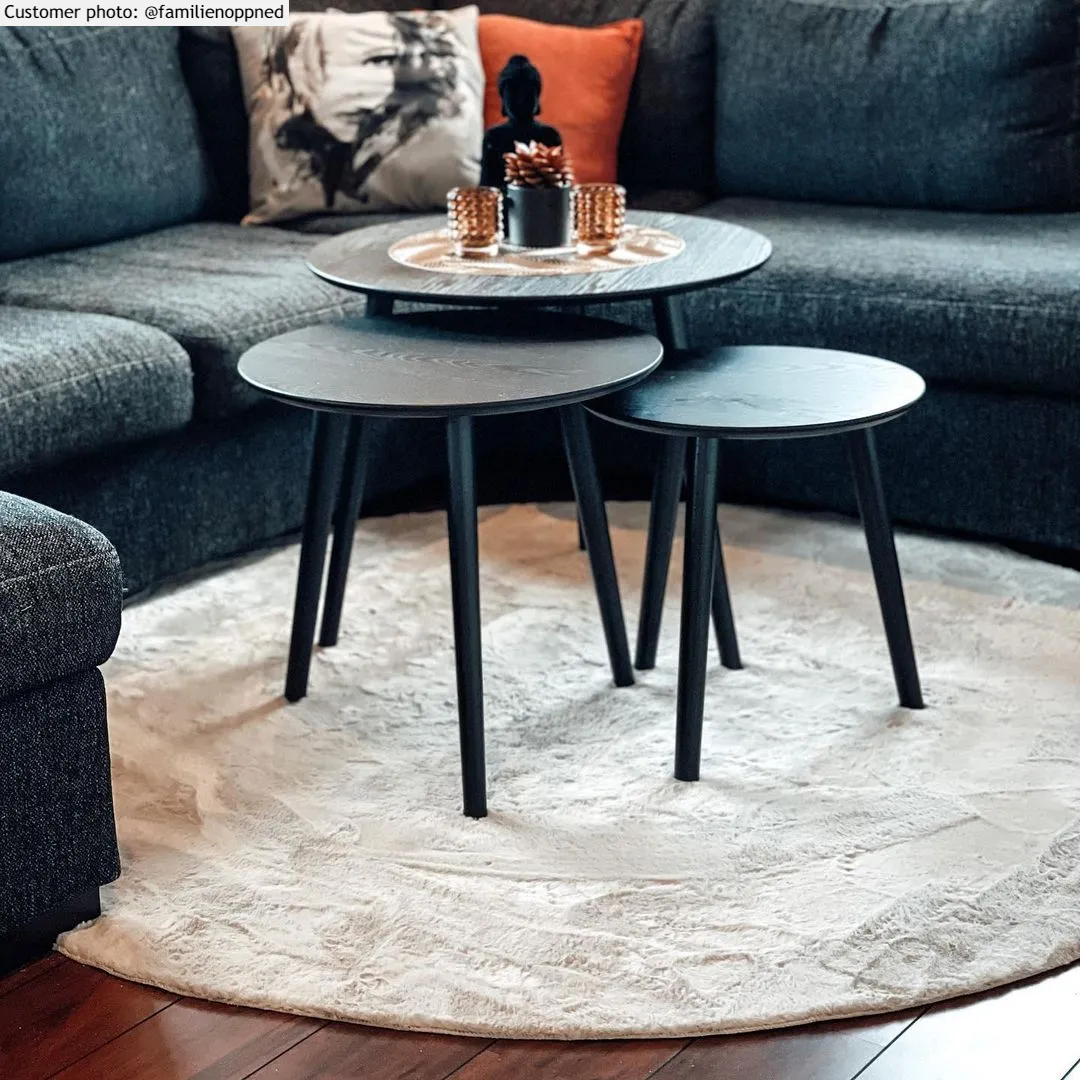 Runde tæpper - Aranga Super Soft Fur (beige)