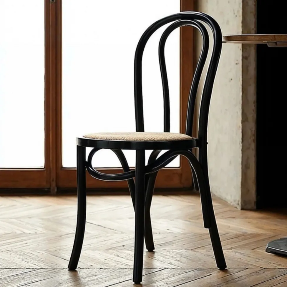Stol - Bistro (rotting/sort) - 2 stk