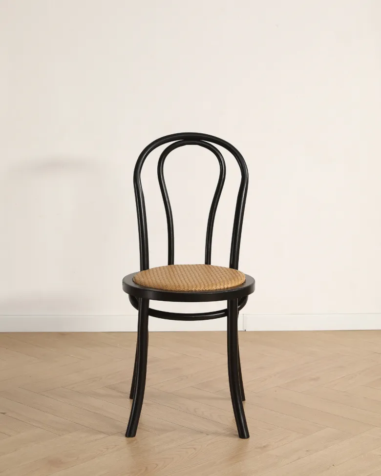Stol - Bistro (rotting/sort) - 2 stk