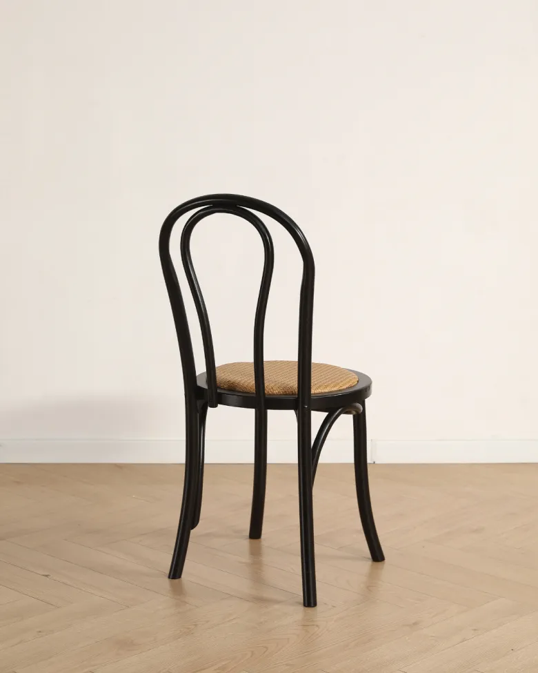 Stol - Bistro (rotting/sort) - 2 stk