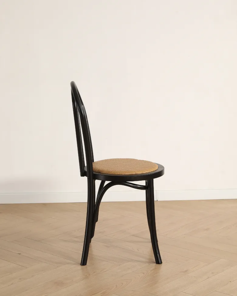 Stol - Bistro (rotting/sort) - 2 stk