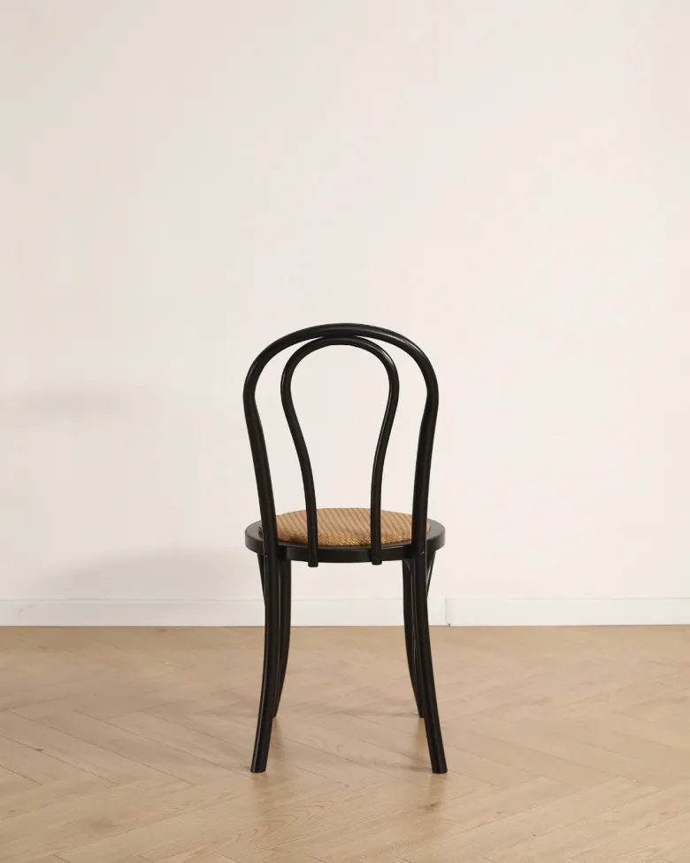 Stol - Bistro (rotting/sort) - 2 stk