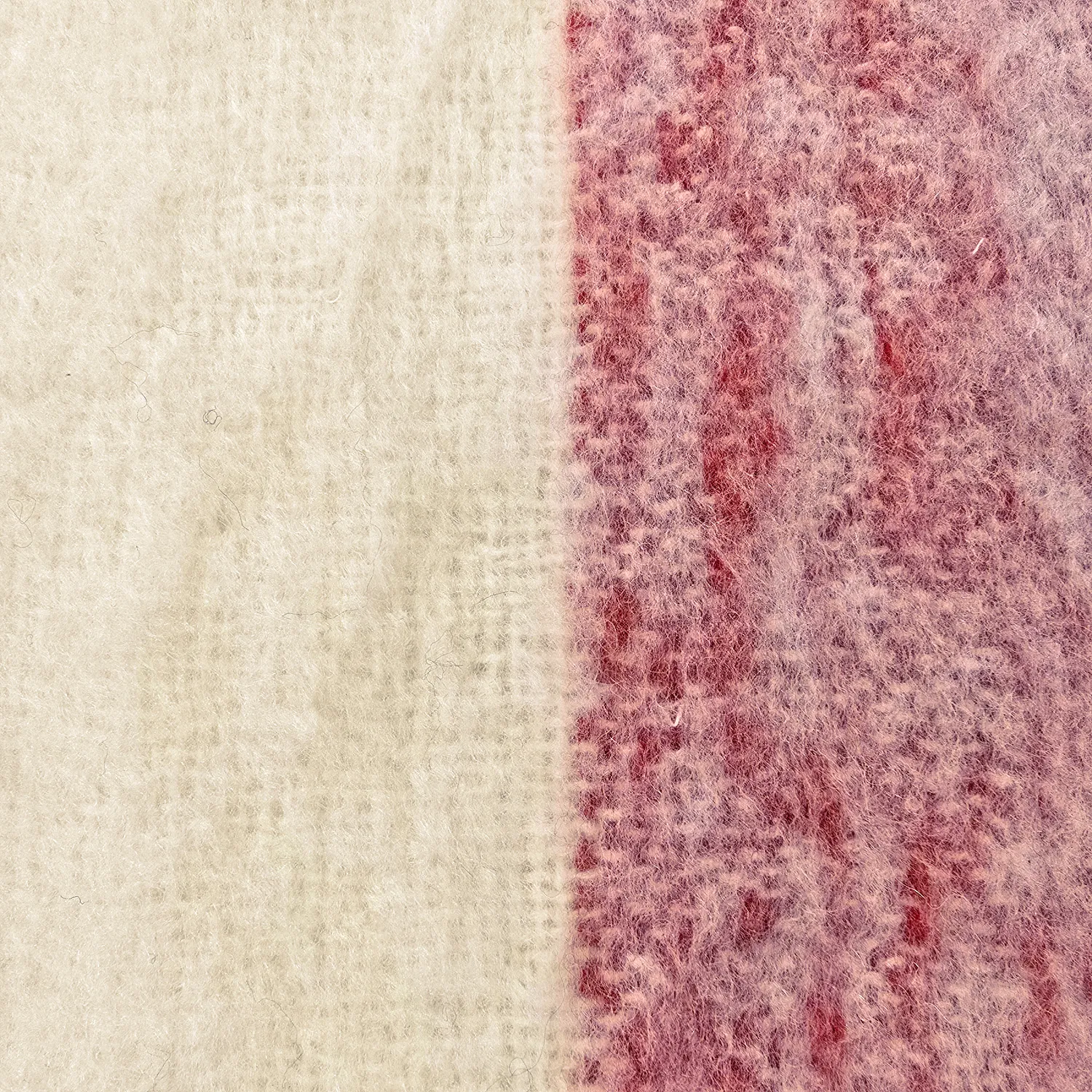 Tæpper - Uldmixplaid - Beatriz Stripe (rød/hvid)